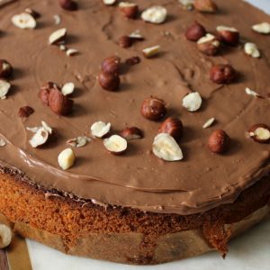 gâteau noisettes chocolat