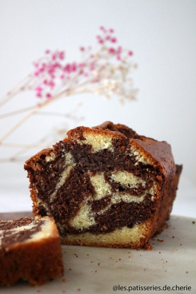 cake marbré chocolat vanille