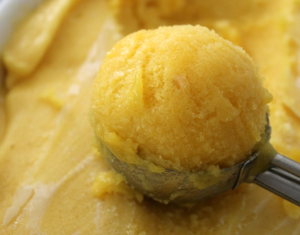 recette sorbet mangue passion