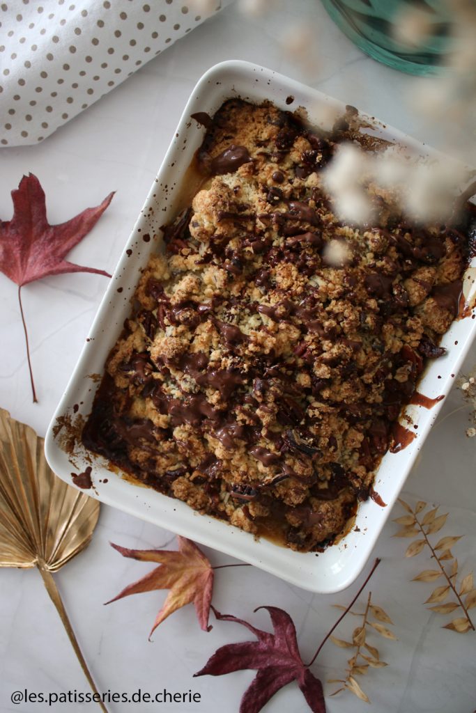 crumble poire chocolat cyril lignac